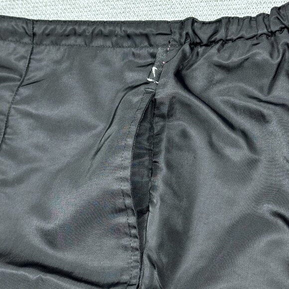Nike Womens Black Capri Pants Elastic Drawstring Waist Straight Leg Nylon Lg - Picture 4 of 12